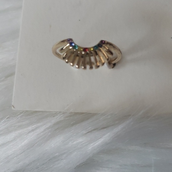 American Eagle gold tone 3 ring set-Size 7 NWT - Picture 4 of 4